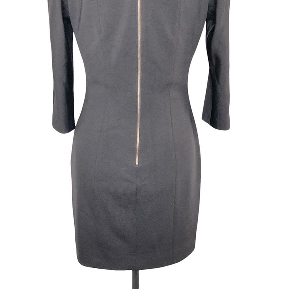 Robert Rodriguez Black fitted Bustier Style Dress w/Double Row Satin Laces - Picture 7 of 13